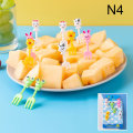 Miniatyrbillede 1 af 5: Bento Grönsaksporslin e Mini Toddler Barn Fruktgafflar Till N4 N4