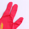Miniatyrbillede 8 af 8: Three Fingers Full-Finger Snooker Pool Cue Biljardhandske för L Red one size Red one size