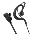 Miniatyrbild 7 av 8: Svart Single K-huvud EAR-krok Hörlurar Walkie Talkie Two Way Radio Headset