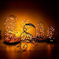 Miniatyrbillede 5 af 5: Vandtætte Led String Lights, 16,4ft/50 Leds Fairy String Lights Starry, batteridrevne String Lights Til indendørs & udendørs dekoration Bryllup Hjem Del