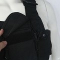 Miniatyrbillede 4 af 10: Sort Universal Radio Brystsele Rig Holster Pakke til Universal Walkie Talkie