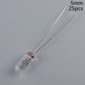 25 STK 5 mm 4 mm 3 mm Klar 12V Mini Glödlampa av vete rislökar Switchc 25Pcs 5MM 25Pcs 5MM