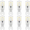 Miniatyrbillede 1 af 5: G9 LED-pære, G9 LED 220V Naturhvid 3000K 3W Halogenækvivalent 30W Halogenpære 8-pak