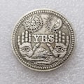 Pikkukuva 1 / 5: Kyllä tai ei Skull Commemorative Coin Souvenir Challenge Coins Col A YKSI KOKO A ONE SIZE