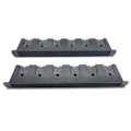 Miniatyrbilde 5 av 5: Fiskestangsholder Stativsats 6 Hull Svart ABS Plast Slitstark Svart