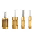 Pikkukuva 1 / 5: Kolmiväriset teräspistotulpat 6mm/8mm/13mm/16mm suorat ja kartiopora