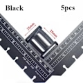 Miniatyrbillede 1 af 5: 5 stk Tri Glide Slider Spænder Låsespænder SORT Black