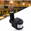 Miniatyrbild 2 av 4: Rörelsesensor vägglampa strömbrytare LED utomhus infraröd PIR 90250V 180 graders säkerhet