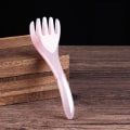 Miniatyrbilde 1 av 5: Harpiks Bivoks Hode Massasje Kam Massasjestav Gua Sha Stick Lys Lilla