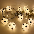 Miniatyrbillede 3 af 4: Fodboldslyng, LED-fodboldformet replampe, sjov snor