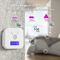 Miniatyrbild 3 av 4: Kolmonoxidvarnare med LED digital display för hem, lager, batteridriven