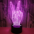 Miniatyrbild 2 av 5: V segergest 3D Light 7 Color Touch Light Stereoskopisk 3D V