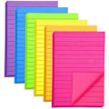 Pikkukuva 1 / 5: 6 kirkasta väriä Sticky Tabs, 50 arkkia per pakkaus, Sticky Notes Set Super Sticky, Sopii toimistoon, kotiin, opiskelijoille ja kokouksiin.