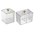 Miniatyrbillede 3 af 5: Organizer til badeværelset bomuldspinne Opbevaring Square Co B