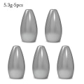 Miniatyrbilde 1 av 5: 1/2/5 stk Fiske Tungsten Sinker 5.3G-5PCS 5.3G-5PCS