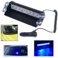 Miniatyrbilde 1 av 4: 8 LED blå nødbil lastebil dash strobe lys blinkende lys