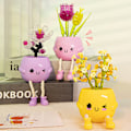 Miniatyrbild 3 av 8: Blommor Buketter Blommor Med Vas 3D Modell Heminredning Bui C one size C one size