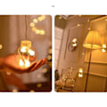 Miniatyrbillede 4 af 5: LED-gardinlampe, ønskebold, pigehjerte, romantisk soveværelse