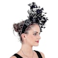 Miniatyrbilde 2 av 5: Svart Fjær Hodebånd Fascinator for Kvinner Maskerade Karneval Party