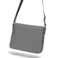 Miniatyrbild 3 av 3: Läderpläterad axelväska crossbody unisex null none
