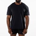 Miniatyrbild 1 av 4: Andningsbar sport-T-shirt för män - Nordisk minimalistisk - träningsväsentlig Black XL