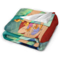 Miniatyrbilde 3 av 5: Prinsesse Ariel kasteteppe supermyk koselig fluffy tepper varmt lett langt hår Shaggy Fuzzy kast for sofa- og sengeinnredning -w85 50x40in 125x100cm