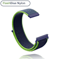Miniatyrbilde 1 av 7: 18 mm 20 mm 22 mm metallrem for Garmin Vivoactive 3 4 4s Band Watch Venu 2 2s SQ Forerunner 645 Armbånd Silikonløkke Nylon Håndled Nylon FlashBlue Nylon FlashBlue 18MM