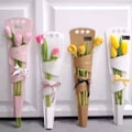 Miniatyrbillede 5 af 5: 10 stk/pakke Håndtaske Blomsteromslagskasse Buketpakkekasse DI Sort