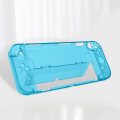 Pikkukuva 4 / 5: Yhteensopiva Nintendo Switch OLED Crystal Protective Shell NS Uusi koneen suojakotelo Split Flip Transparent orange