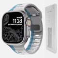 Pikkukuva 1 / 7: Silikoniranneke Apple Watchille 49mm 44mm 45mm 40mm 41mm 42mm 38mm Ultra 2 Sport Correa Armband iwatch Series 9 8 7 6 5 s blue gray-BOX