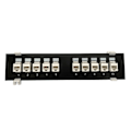Miniatyrbild 2 av 11: Patchpanel CAT6 10 portar 10G stöd 1U Nätverkspatchpanel UTP 19 tum Väggmontering eller rackmontering Punch Down Block för CAT6 Vit