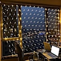 Miniatyrbild 5 av 6: LED-ljusnät 144 LED med stickpropp 220v för fester, trädgårdar, jul,