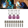 Miniatyrbillede 2 af 11: 26 stk. WSD60 Plasma Skæreforbrugsvarer Lommelygte Elektrode Spids Dysespids Torch Guide