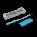 Miniatyrbillede 3 af 8: Til Wii-fjernbetjening, cover til spilcontroller, silikone til cover og håndledsrem til Wii, blå