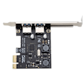 Pikkukuva 3 / 5: 2-port USB 3.0 PCI-E -laajennuskortti, ulkoinen PCIe X1 - USB 3.0 -ohjainkorttisovitin pöytätietokoneelle NEC720202, VL805 NEC720202