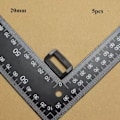 Miniatyrbillede 1 af 5: 5 stk firkantede spænder 2 2 2