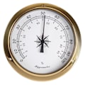 Miniatyrbild 4 av 5: 115 mm Väggmonterad Termometer Hygrometer Klocka Tidvattenklocka Väderstation Koppar för Inomhus Utomhus