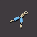 Miniatyrbild 4 av 4: Bra fiskegaffel Trådklämma Karp Koppar Fiskekrokar Åttaring Connector Fiske