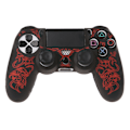 Miniatyrbillede 1 af 10: Gamepad Controller Silikon Sleeve Beskyttelsesdæksel + 2 grebsdæksler til rød