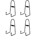 Pikkukuva 1 / 5: 4-pack väggmonterad plattskärmsställ, medium vägg stafflihållare Platthängare Vertikalt tallrikställ H