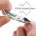 Miniatyrbild 4 av 5: Nagelklippare Bärbar Set - Manikyr Set Rostfritt stål Nagelklippare Set med hopfällbar påse Manikyr Cutter Kit (16 STK/ SET, Grön)