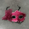 Miniatyrbild 1 av 8: Mode Lyx Venetiansk Maskerad Mask Kvinnor Flickor Sexig Fox Ey Rose red ONESIZE Rose red ONESIZE