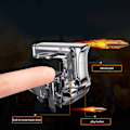 Miniatyrbild 5 av 11: Spelkontroll för PUBG Mobile - Gamepad-utlösare, siktknapp, joystick i metall för Android-mobiltelefoner