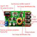 Miniatyrbilde 2 av 5: DC-DC strøm 24V/12V til 5V 5A omformer Bytt ut LM2596S