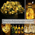 Miniatyrbillede 3 af 5: Lys til soveværelse, 12APM Fairy Lights, 33 fod strenge med 100 LED-pærer, Æstetisk rumdekoration, Strenglys til soveværelse af Mind-Glowing, Girls Room Deco