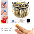 Miniatyrbillede 4 af 4: Miniature Triumfbue Byggesæt Byggelegetøj Gaver til børn og voksne