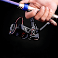Miniatyrbild 5 av 5: 3-pack fiskespöhandtag i metall, spinnrullevevbyte med roterbart trägrepp
