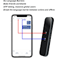 Miniatyrbillede 4 af 5: Real-time sprogoversætter, offline tovejs oversættelse, præcis BT, 600mAh, sprogoversætterenhed til forretningsrejser, DUBUNS