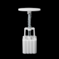 Miniatyrbild 4 av 5: 5 st frimärken 50 g fyrkantig blommåne formgjutning Mooncake Hand DIY Tool