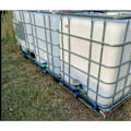 Pikkukuva 4 / 4: IBC-liitäntäsarja S60 x 6 IBC 3 IBC-säiliölle vierekkäin / sadevesisäiliö 3/4\" puutarhan hanalla.